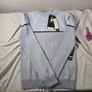 Scott James Light Blue/Gray Crewneck Sweater Men's Small New with Tags‎
